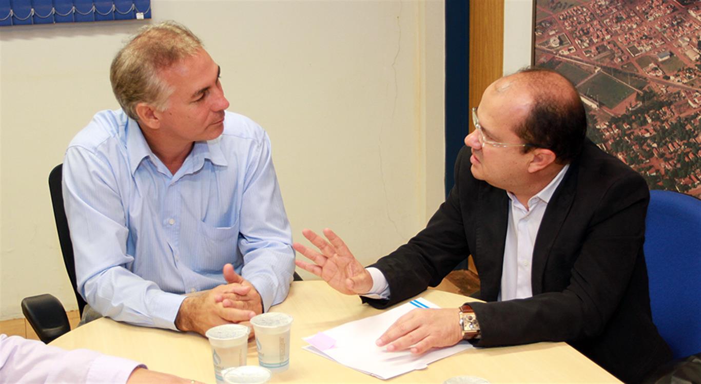 Presidente reunido com o prefeito de Brasilândia, Jorge Justino Diogo