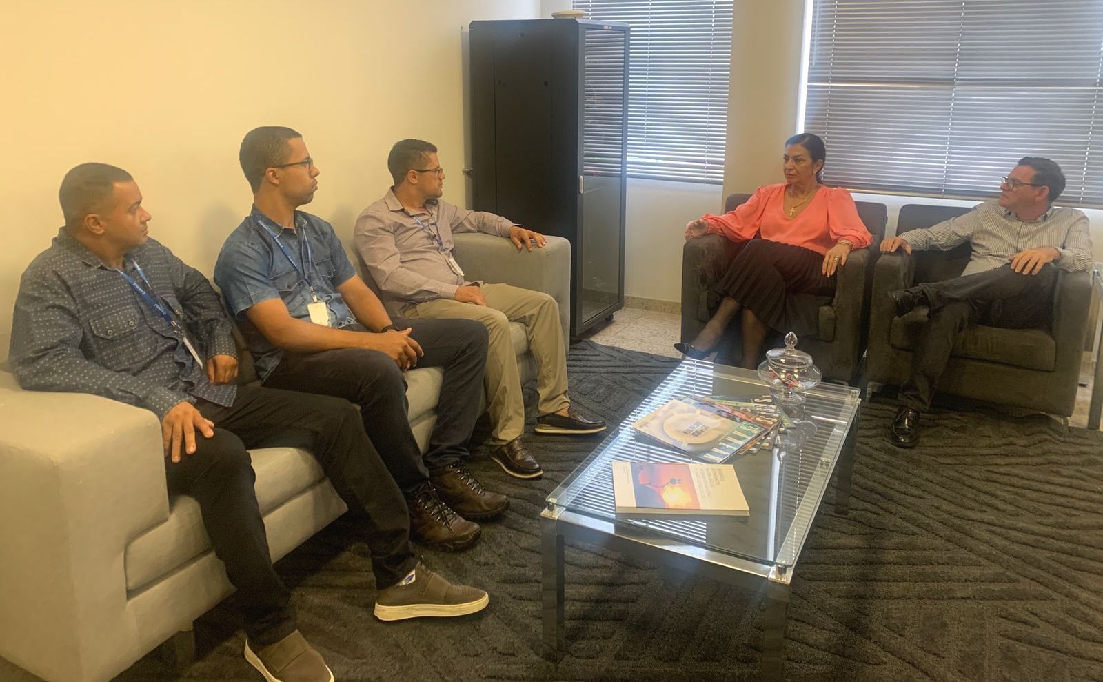 Visita técnica contou com a participação de três funcionários que prestam serviço na região de Rio Verde de Goiás                                                                                                                                                                                                                                                                                                                                                                                                   