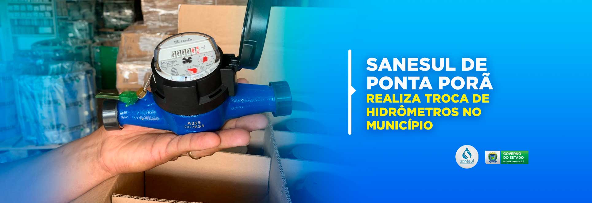 Sanesul de Ponta Porã realiza troca de hidrômetros no município                                                                                                                                                                                                                                                                                                                                                                                                                                                     