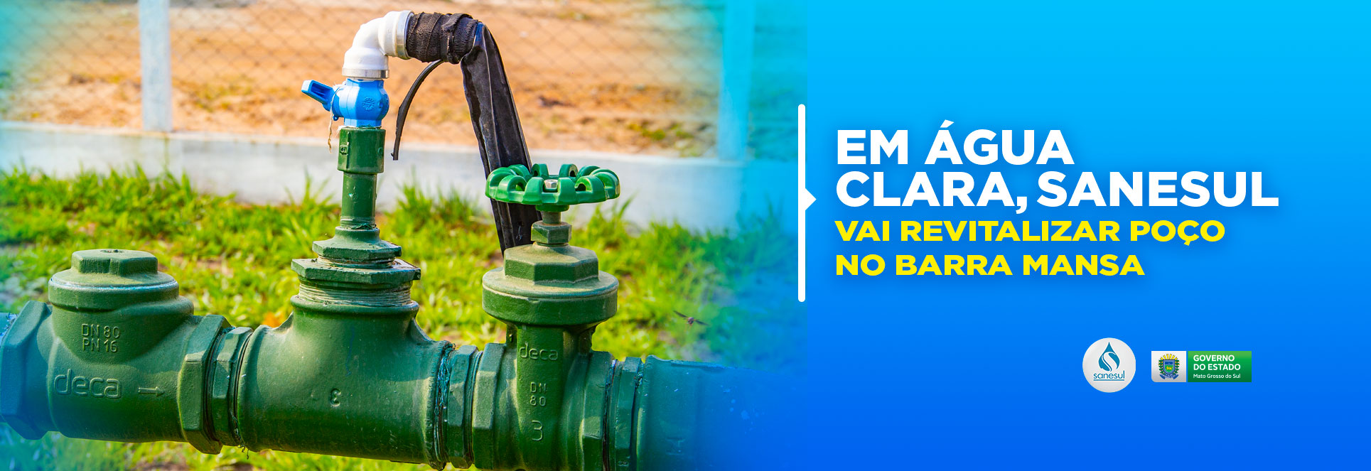 Em Água Clara, Sanesul vai revitalizar poço no Barra Mansa                                                                                                                                                                                                                                                                                                                                                                                                                                                          