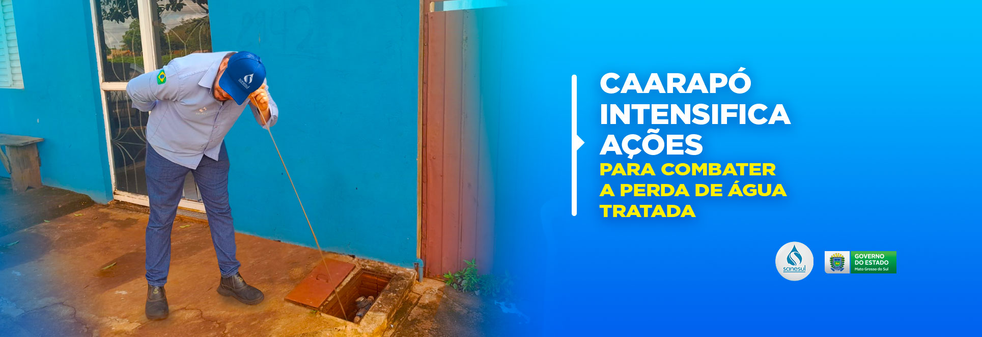Caarapó intensifica ações para combater a perda de água tratada                                                                                                                                                                                                                                                                                                                                                                                                                                                     