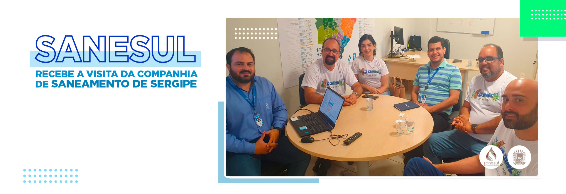 Equipe da Companhia de Sergipe visita Sanesul para conhecer o processo e execução do Contrato de Performance em Dourados                                                                                                                                                                                                                                                                                                                                                                                            