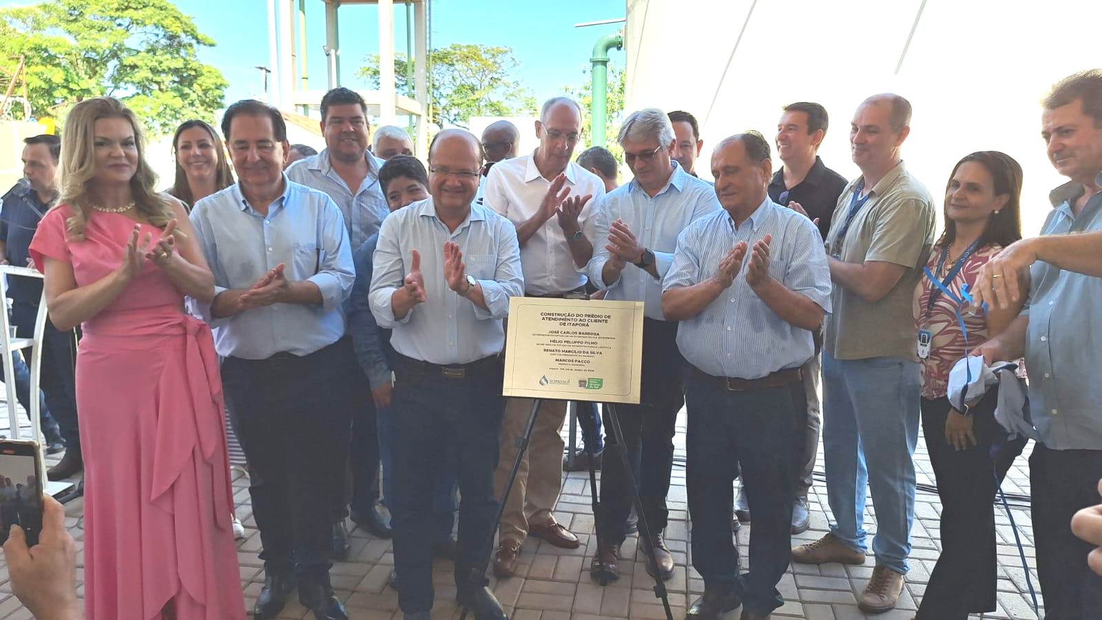 Itaporã ganha prédio de atendimento da Sanesul e mais um poço para reforçar o abastecimento de água                                                                                                                                                                                                                                                                                                                                                                                                                 