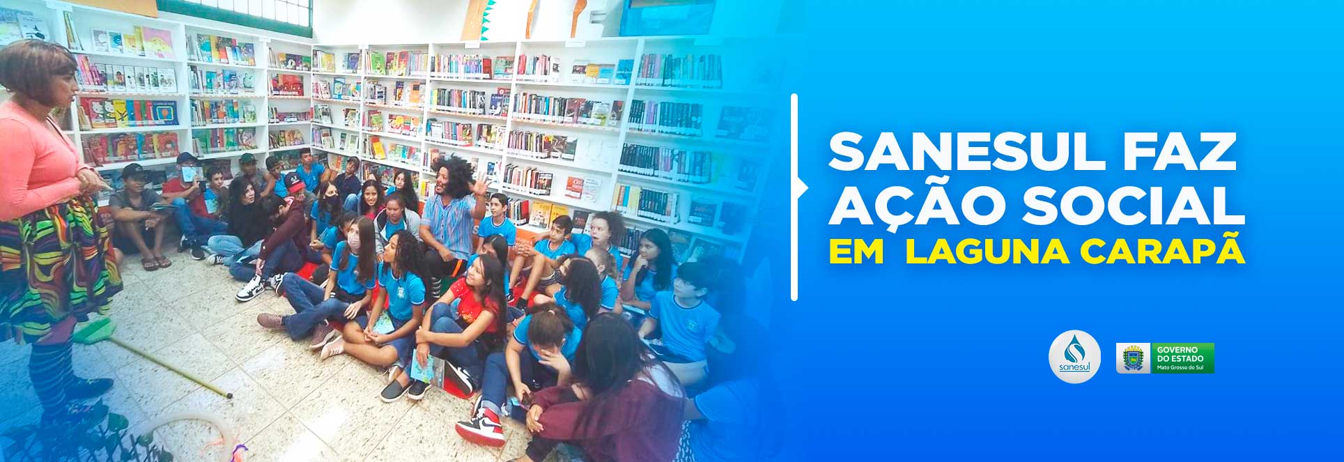 Sanesul promove palestras de conscientização para o público infantojuvenil em Laguna Carapã.                                                                                                                                                                                                                                                                                                                                                                                                                        
