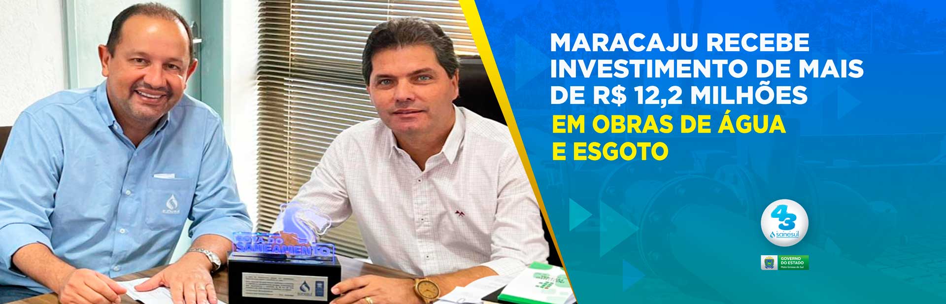 Maracaju recebe investimentos de mais de R$ 12,2 milhões em obras água e esgoto                                                                                                                                                                                                                                                                                                                                                                                                                                     