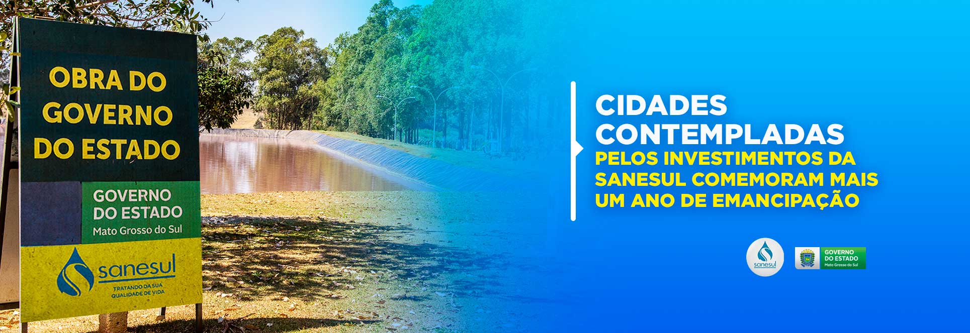Cidades contempladas com investimentos da Sanesul comemoram mais um ano de emancipação                                                                                                                                                                                                                                                                                                                                                                                                                              