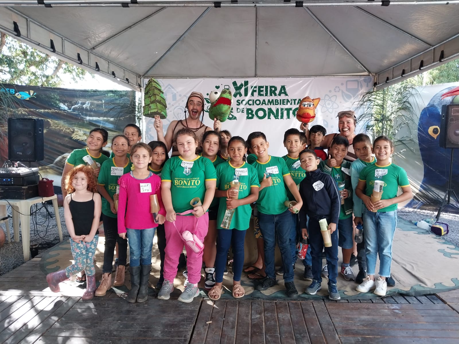 O ciclo do tratamento é o tema de educação ambiental no espaço Sanesul da XI Feira Socioambiental de Bonito                                                                                                                                                                                                                                                                                                                                                                                                         