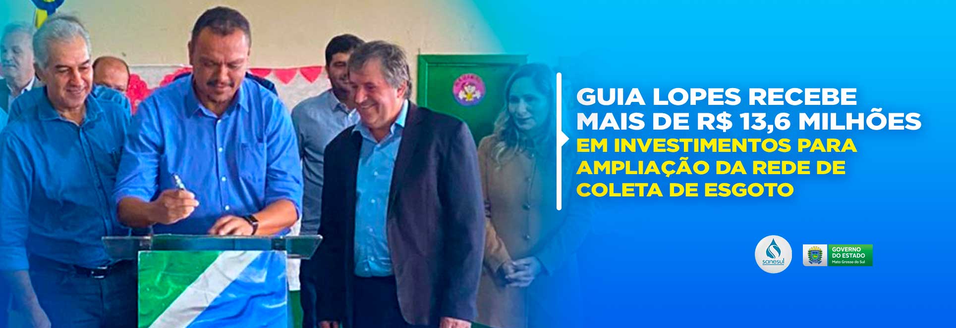 Guia Lopes recebe mais de R$ 13,6 milhões em investimentos para ampliação da rede de coleta de esgoto                                                                                                                                                                                                                                                                                                                                                                                                               